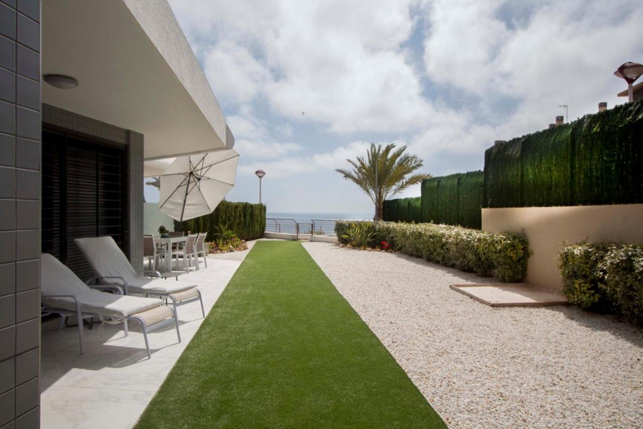 Infinity Luxury Sea View Apartment With Private Garden Arenales del Sol Exteriör bild